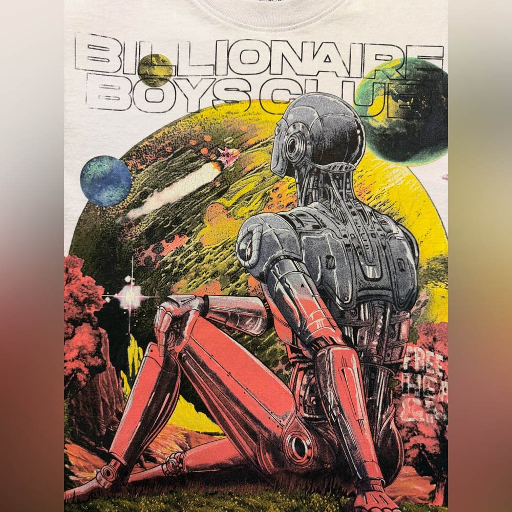 billionaire boys club t-shirt Cropped Sz S